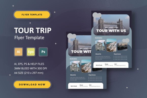 Download Tour Trip - Flyer Template - Premium Resources