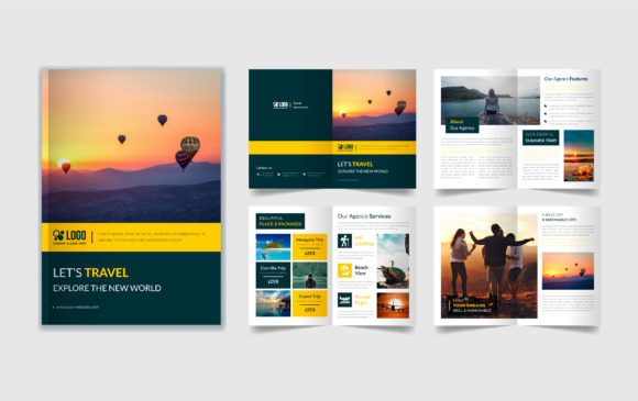Download Tour &amp; Travel 8 Page Brochure Template - Premium Bundle