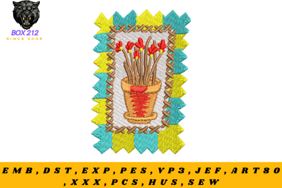 Download Plant Pot – Digital Embroidery Design - Plant Collection